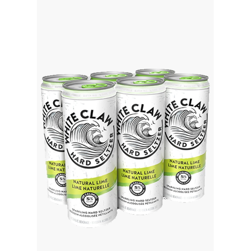 White Claw Natural Lime Sparkling Hard Seltzer – 6 X 355ML