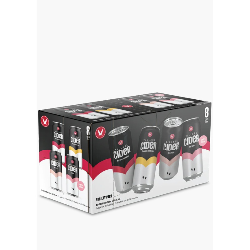 Village Cider Variety Mix Pack – 8x473ML