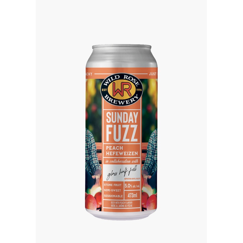 Wild Rose Brewery ‘Sunday Fuzz’ Peach Hefeweizen – 4 x 473ML