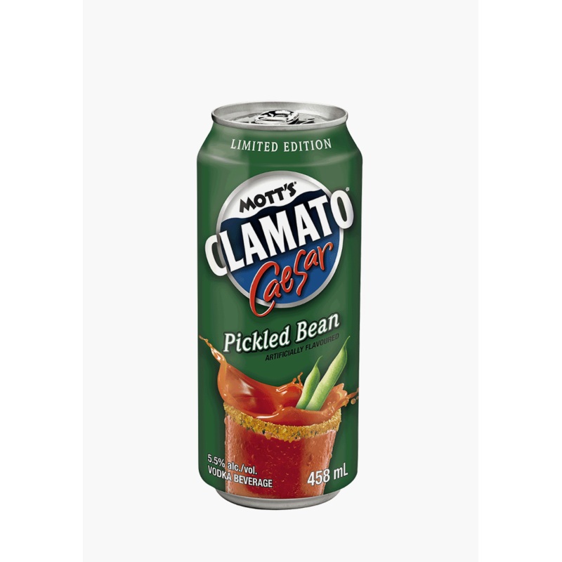 Mott’s Clamato Caesar ‘Pickled Bean’
