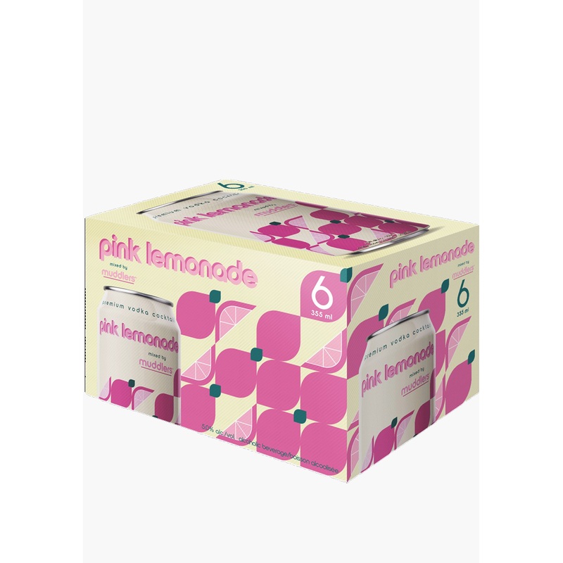 Muddlers Pink Lemonade Vodka – 6x355ML