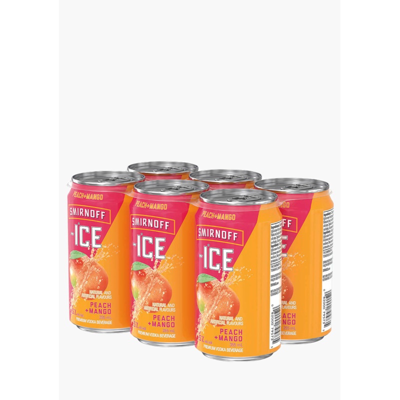 Smirnoff Ice ‘Peach + Mango’ – 6 x 355ML