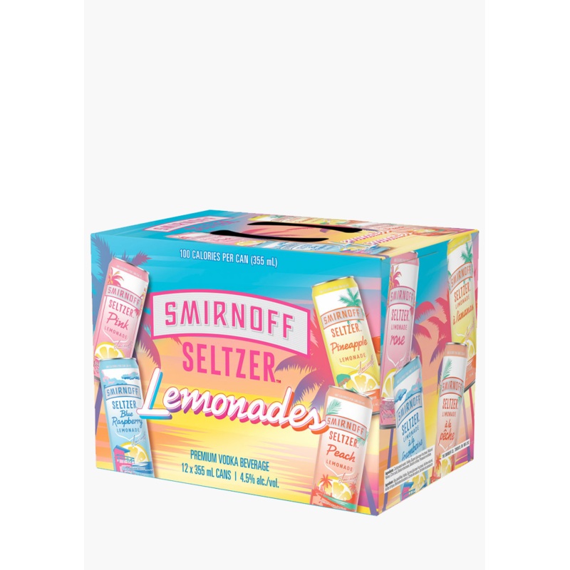 Smirnoff Seltzer Lemonades – 12 x 355ML