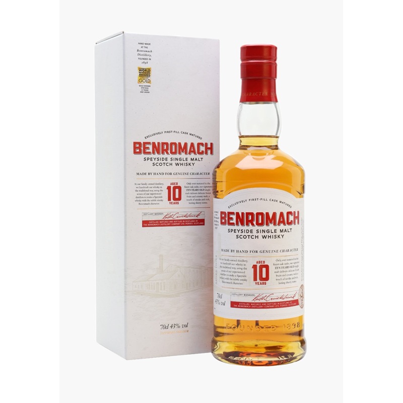 Benromach 10 Year Old Speyside Single Malt Scotch Whisky