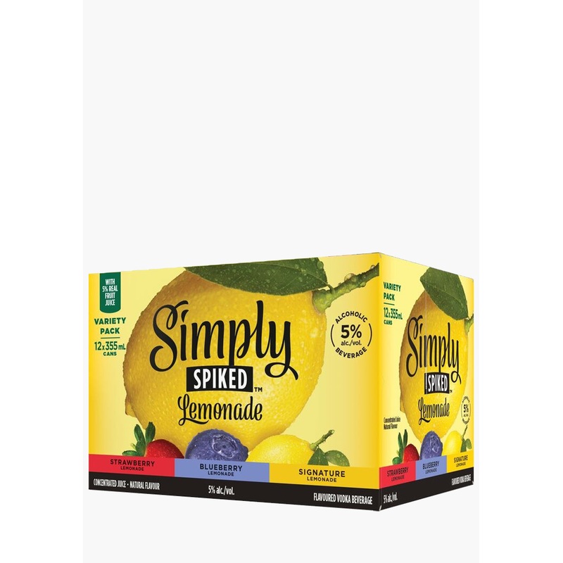 Simply Spiked Lemonade Mixer Pack – 12x355ML