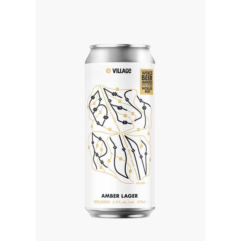 Village Best Run Amber Lager – 4 X 473ML