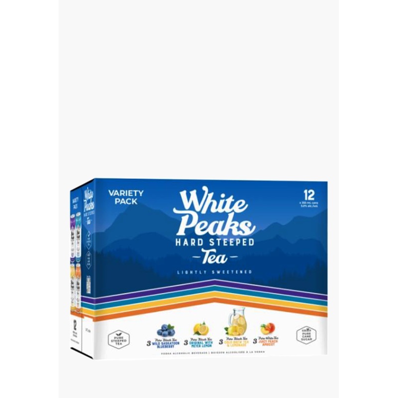 White Peaks Hard Steeped Tea Mix Pack – 12x355ML