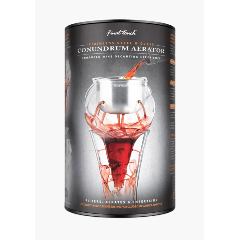 Final Touch ‘Conundrum’ Stainless Steel & Glass Aerator