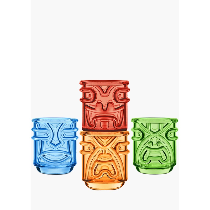 Final Touch Tiki Tumbler Colour – 4 Pack