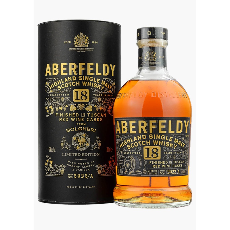 Aberfeldy 18 Year Old Bolgheri Single Malt