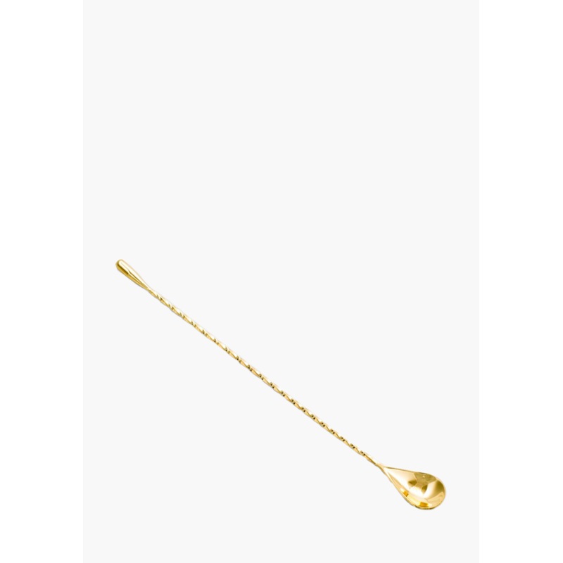 Fifth & Vermouth Gold Teardrop Bar Spoon – 30cm