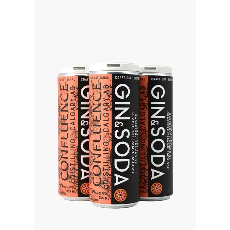 Confluence Grapefruit Gin & Soda – 4 x 355ML