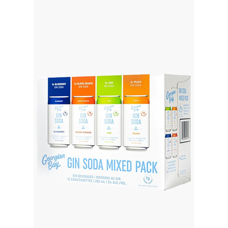Georgian Bay Gin Soda Mix Pack 12 X 355ML