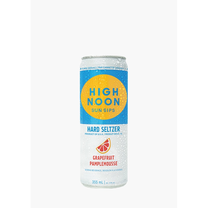 High Noon Grapefruit Vodka Seltzer – 4x355ML