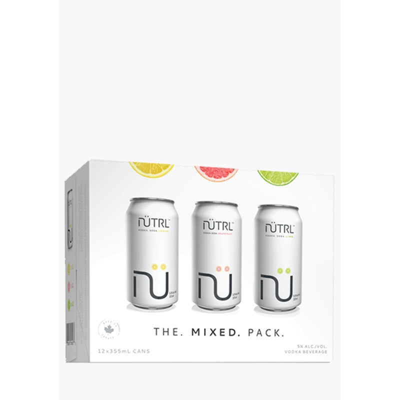 Nutrl Vodka Soda Mixed Pack – 12x355ML