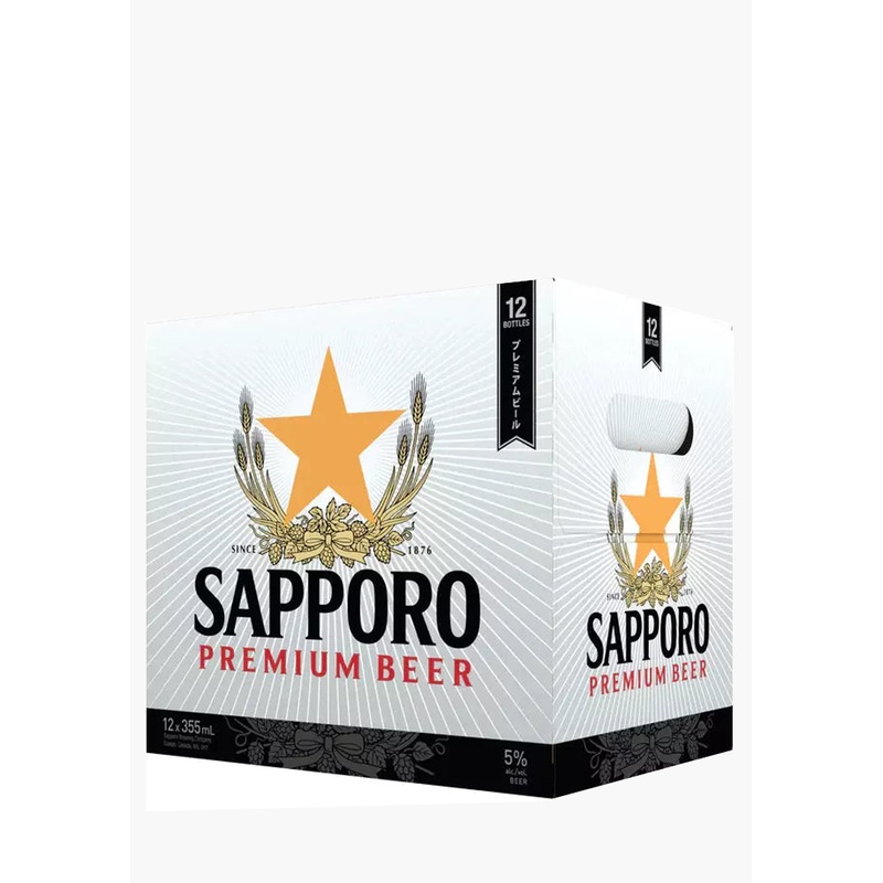Sapporo Bottles – 12 x 355ML|Canada|12x355ML