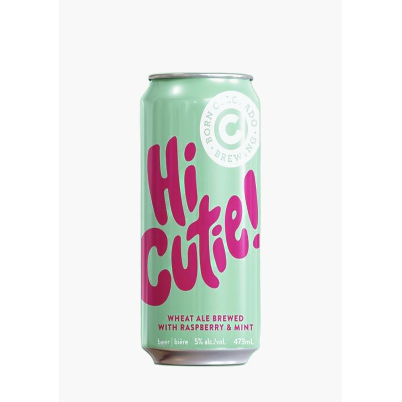 Born ‘Hi Cutie’ Mint Raspberry Wheat Ale – 4x473ML