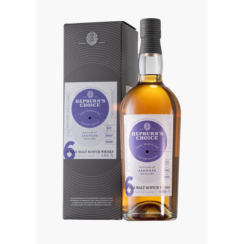 Hepburn’s Choice Ardmore 6 Year Old Single Malt Scotch Whisky