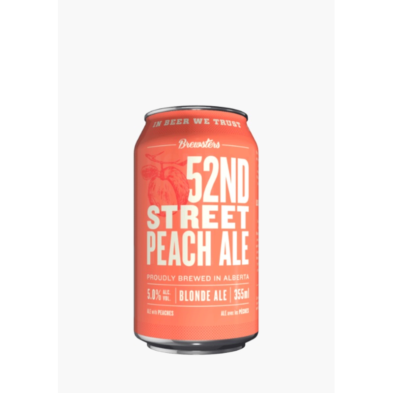 Brewsters 52nd Street Peach Cans – 6 x 355ML