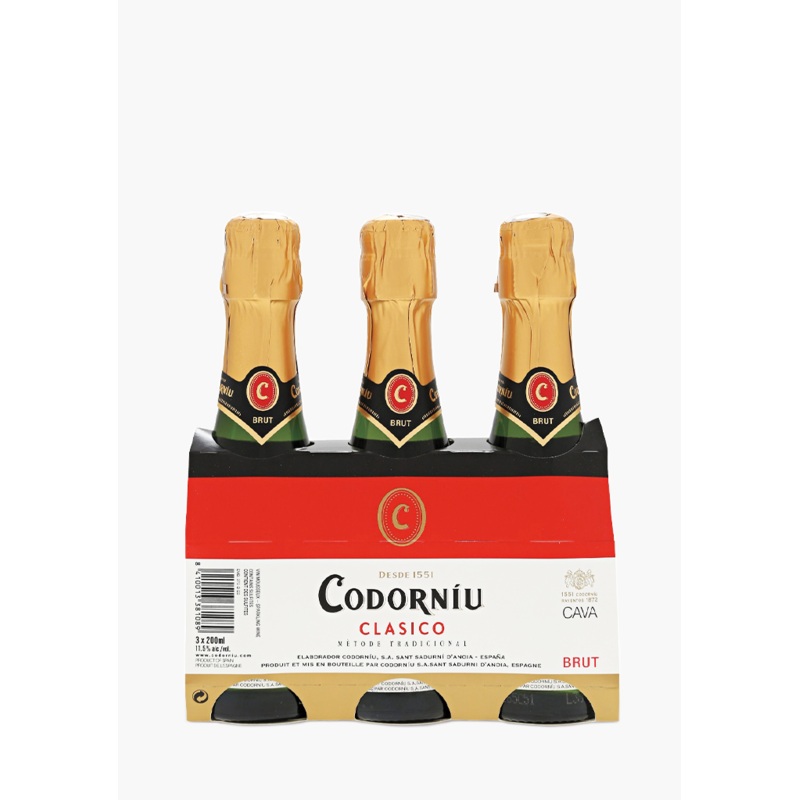 Codorniu Brut Clasico – 3 x 200ML