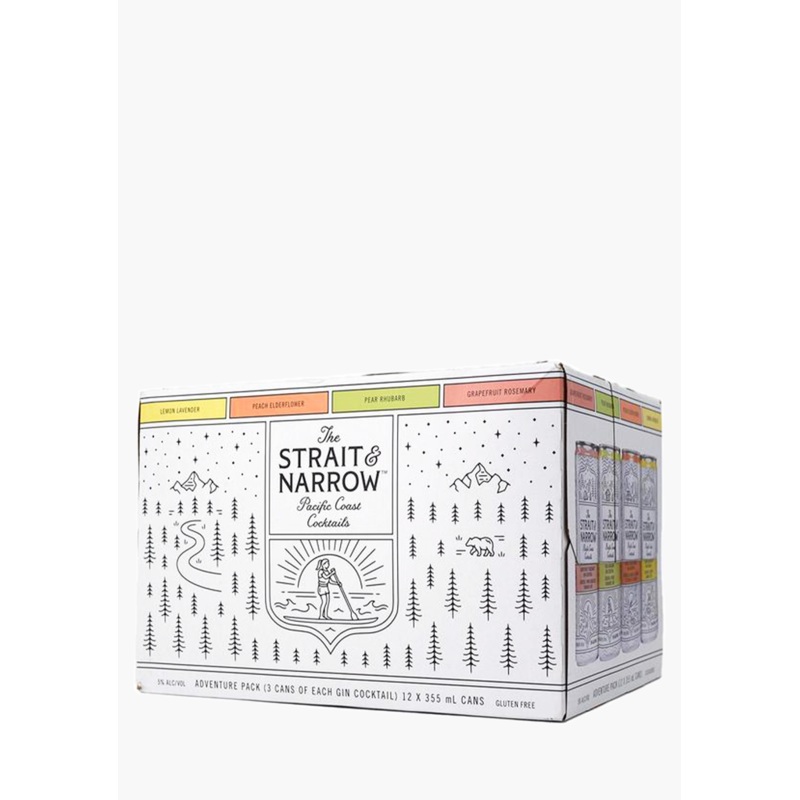 Strait & Narrow Gin Cocktail Adventure Pack – 12x355ML