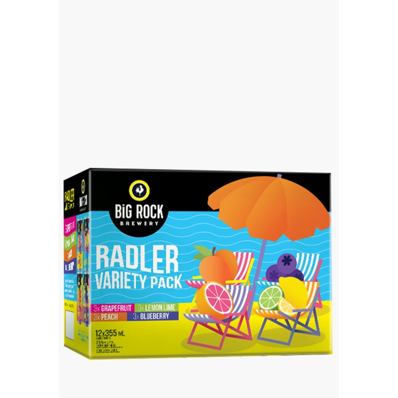 Big Rock Radler Variety Pack – 12 x 355ML