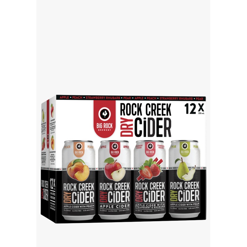 Big Rock ‘Rock Creek’ Cider Variety Pack – 12 x 355ML