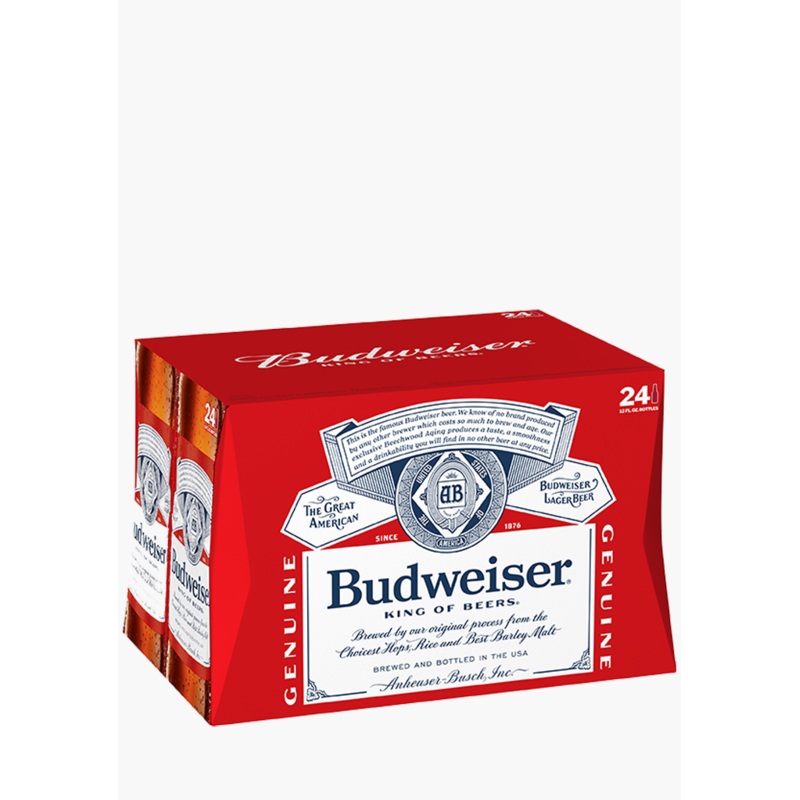 Budweiser Bottles – 24 X 341ML