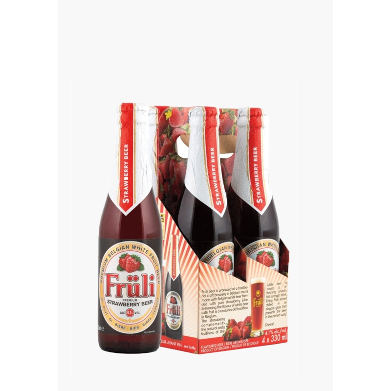 Fruli Strawberry Beer – 4 x 330ML