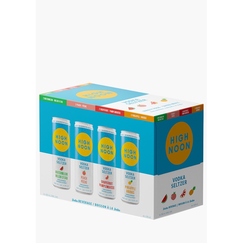 High Noon Variety  Hard Seltzer Mixed Pack – 8x355ML