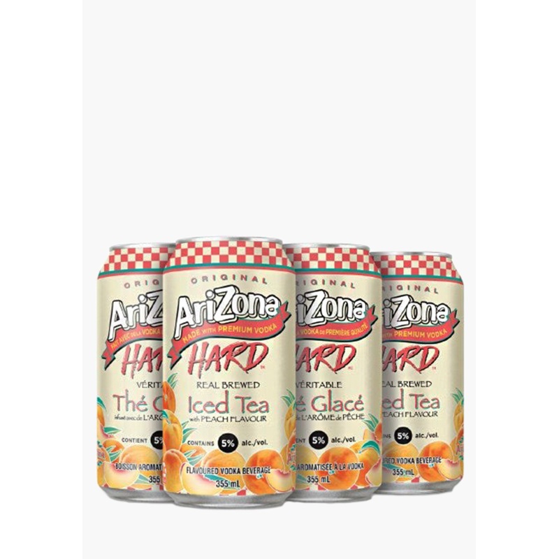 Arizona Hard Peach Iced Tea|Canada|6x355ML