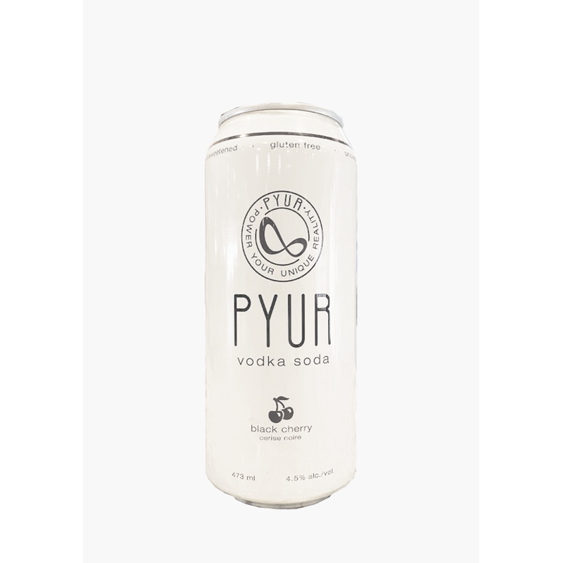 Pyur Black Cherry Vodka Soda|Canada|473ML