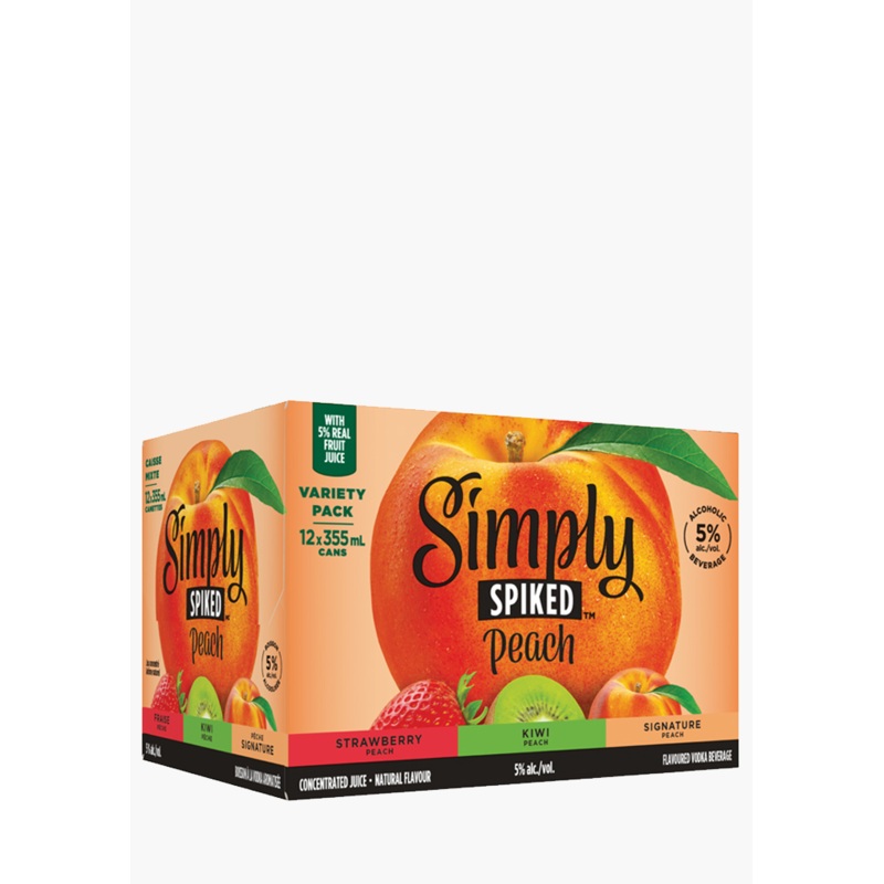 Simply Spiked Peach Mix Pack – 12x355ML