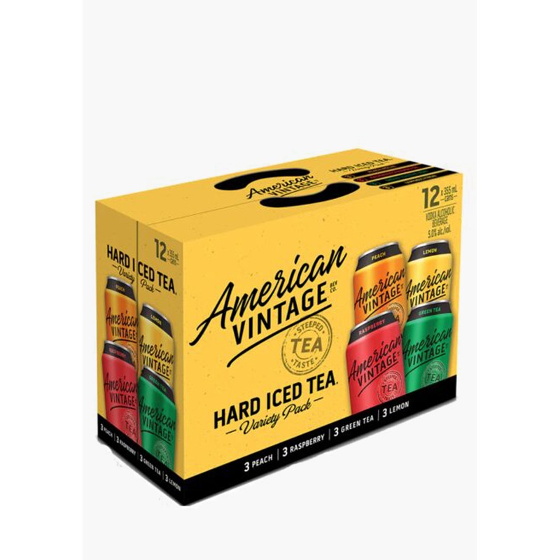 American Vintage Hard Iced Tea Variety Pack – 12x355ML