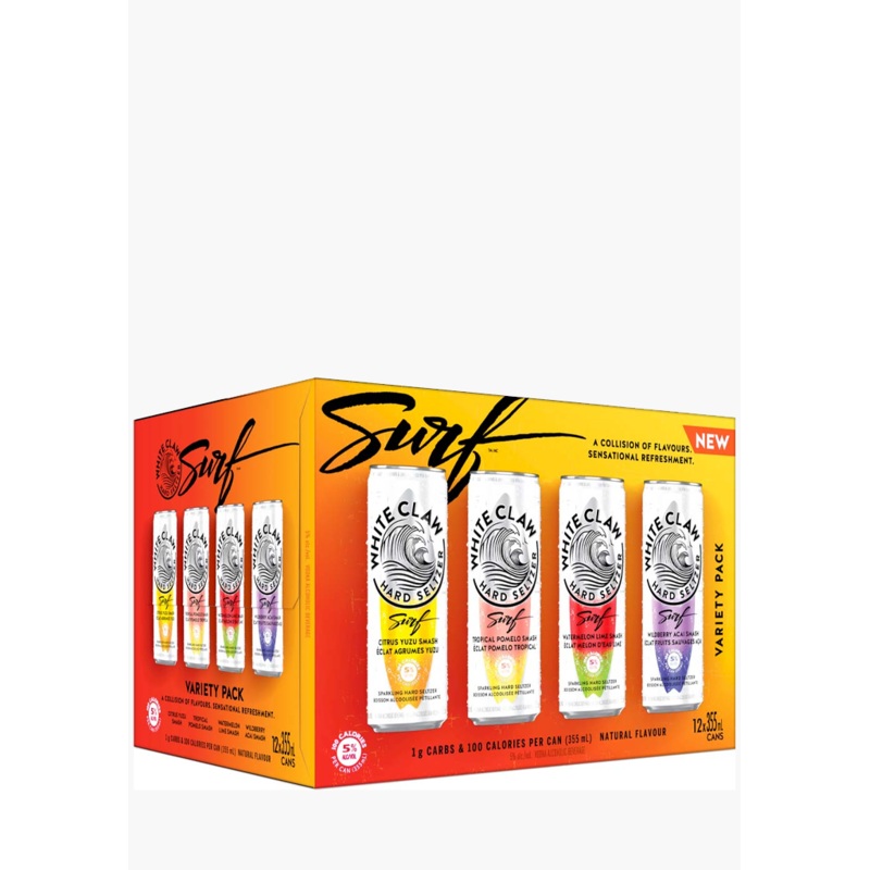 White Claw Surf Variety Pack – 12x355ML