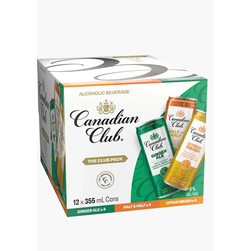 Canadian Club ‘The Club Pack’ – 12x355ML