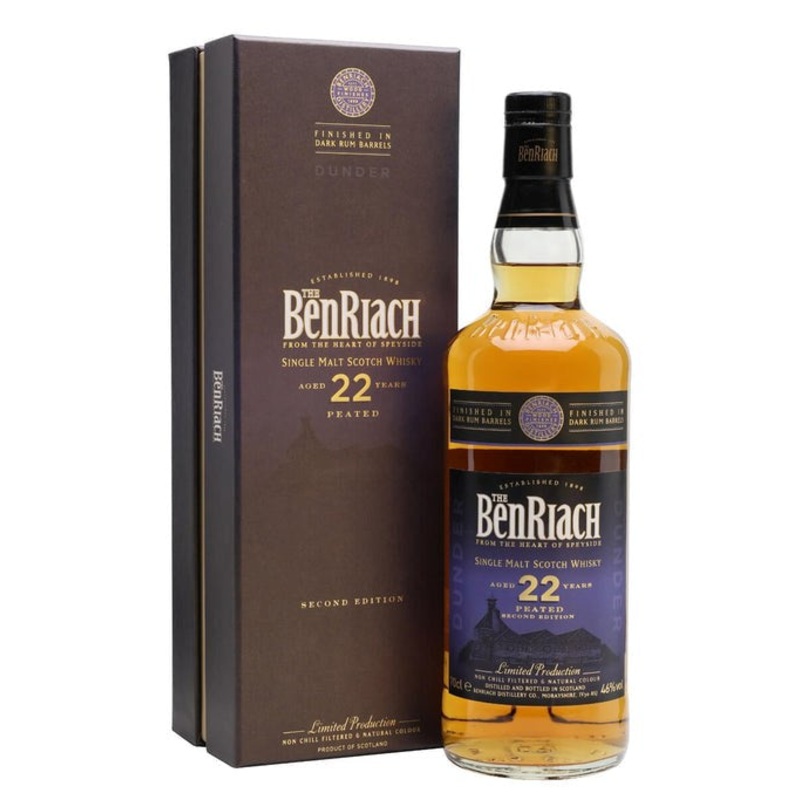 Benriach 22 YO Dark Rum Under Peated 46% 700 Ml