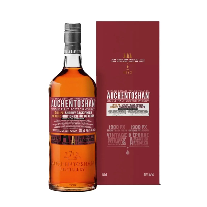AUCHENTOSHAN 1988/29YO PX SHERRY CASK FINISH 49.7% 700ML