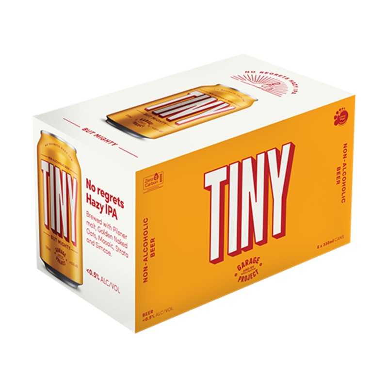 Garage Project Tiny Hazy IPA Non Alcoholic Beer 6pk Cans