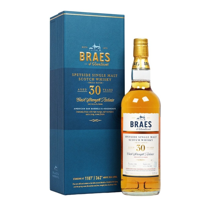 BRAES OF GLENLIVET 30YO SINGLE MALT 53% 700ML