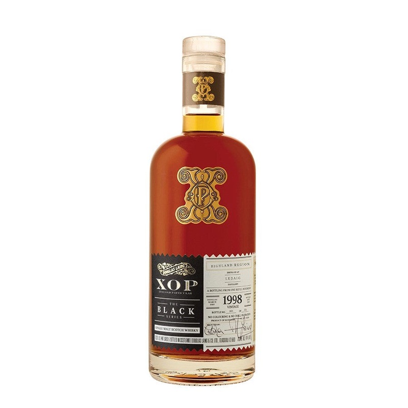 Ledaig Douglas Laing 1998  23 YO Xtra Old Particular The Black Series 64% 700ml