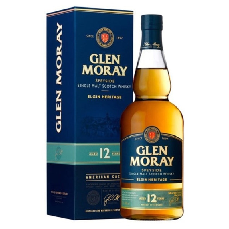 Glen Moray Classic 12 YO Elgin Heritage American Oak Cask 700ml