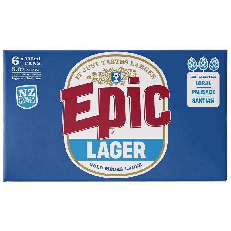 Epic Lager Can 330ml|EACH