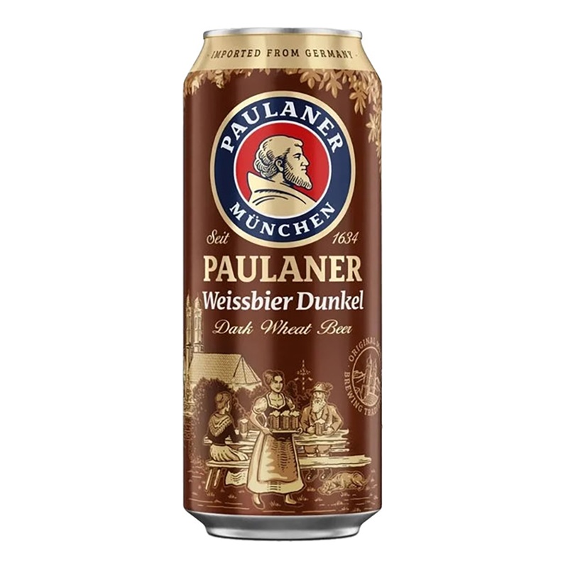 Paulaner Weissbier Dunkel 500ml Can
