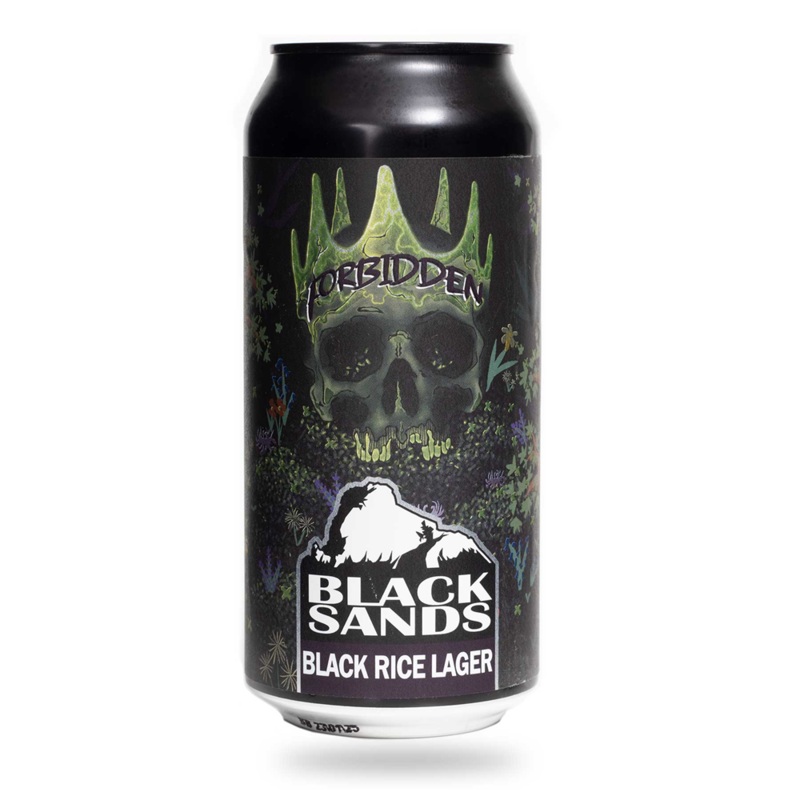 Black Sands Forbidden Black Rice Lager 440ml