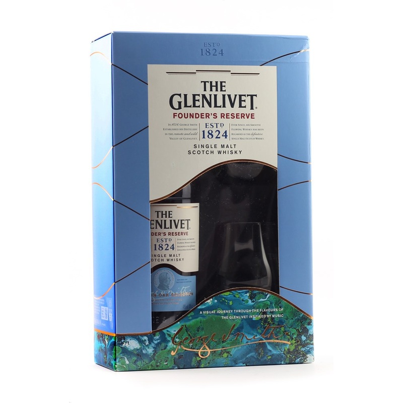 Glenlivet Founder’s Reserve 40% 700ml Gift Pack With 2 Glasses