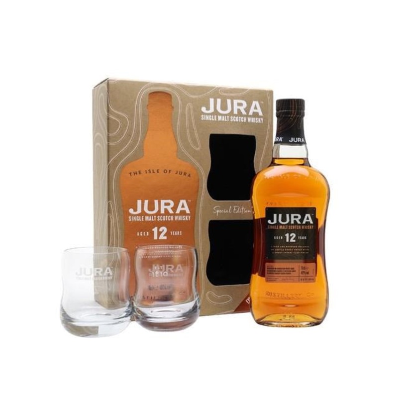 Jura 12YO 40% 700ml 2 Glasses Giftpack