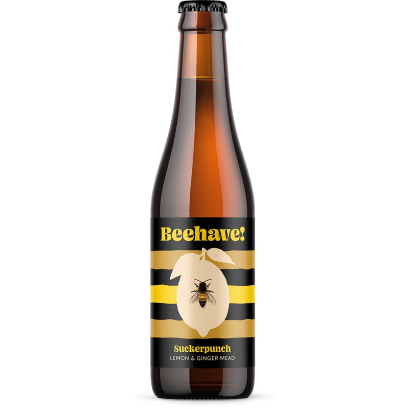 Beehave Suckerpunch Lemon & Ginger Sparkling Mead 330ml Bottle