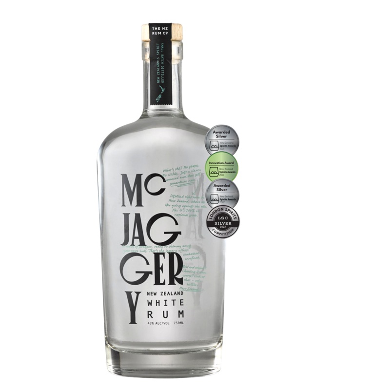 NZ Rum Co McJaggery White Rum 750 ml 43%