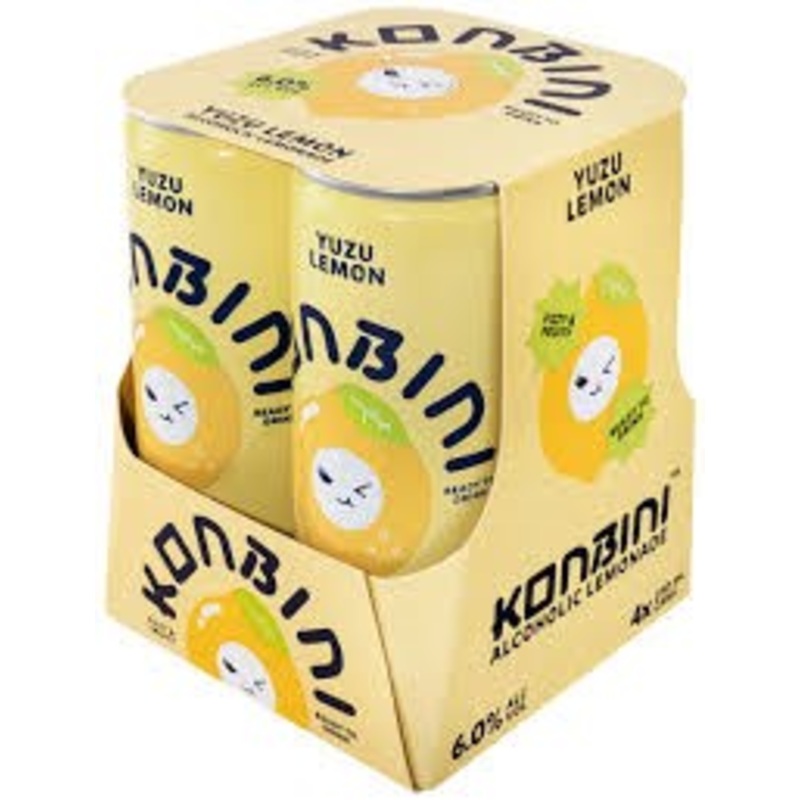 Konbini Yuzu Lemon 4pk Cans|4 Pack